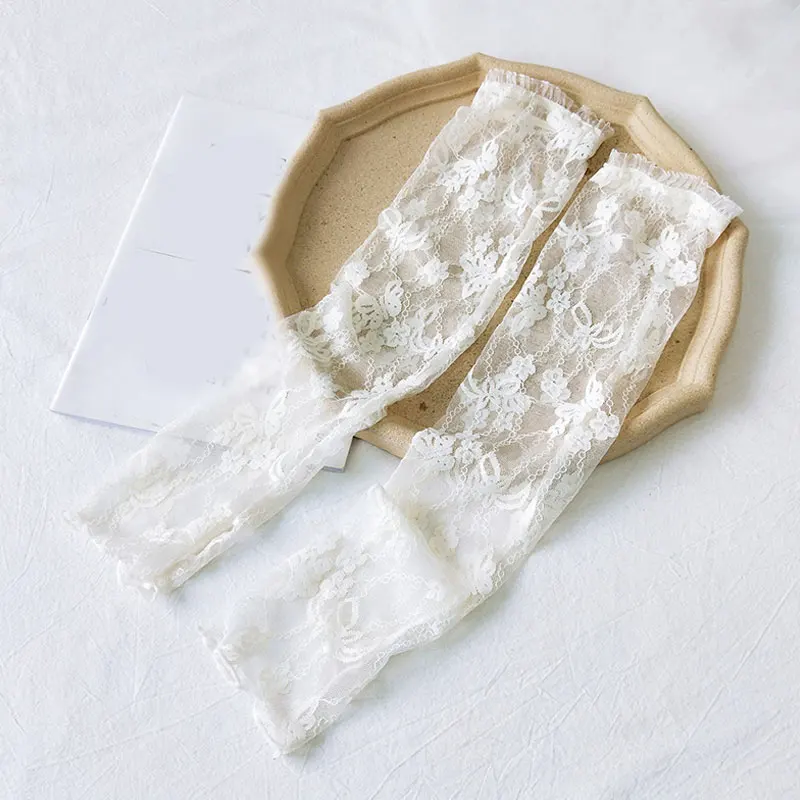 Перчатки женские солнцезащитные с длинным рукавом тонкие дышащие сетчатые