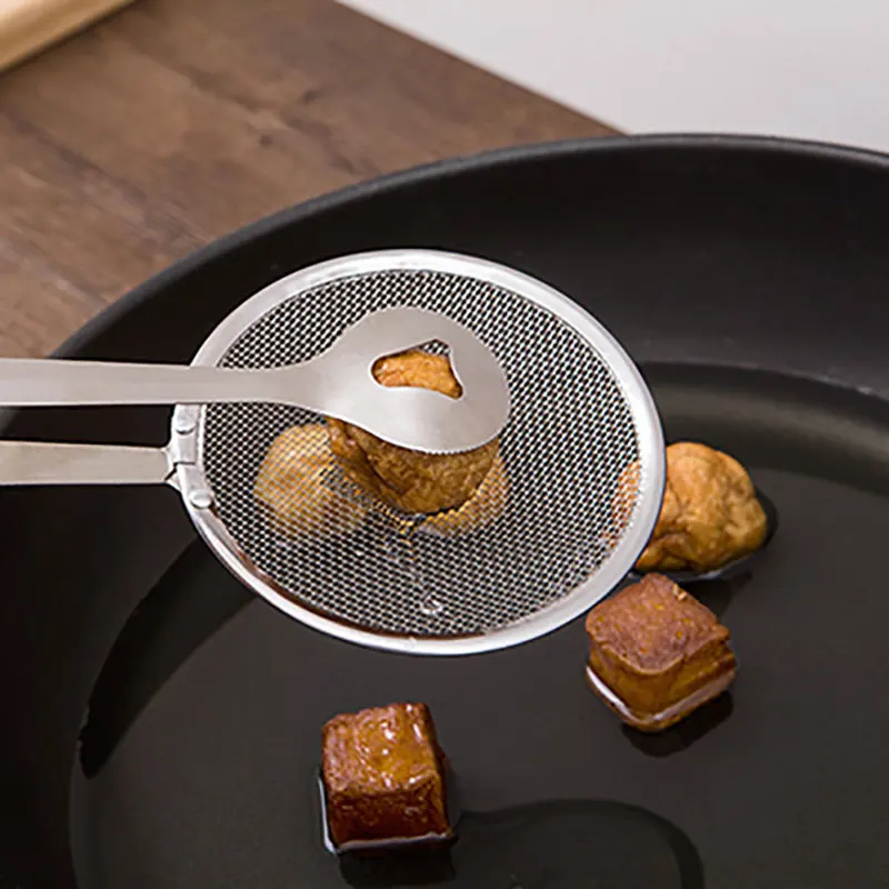 Фильтр из нержавеющей стали жареное масло маленький совок кухонные инструменты