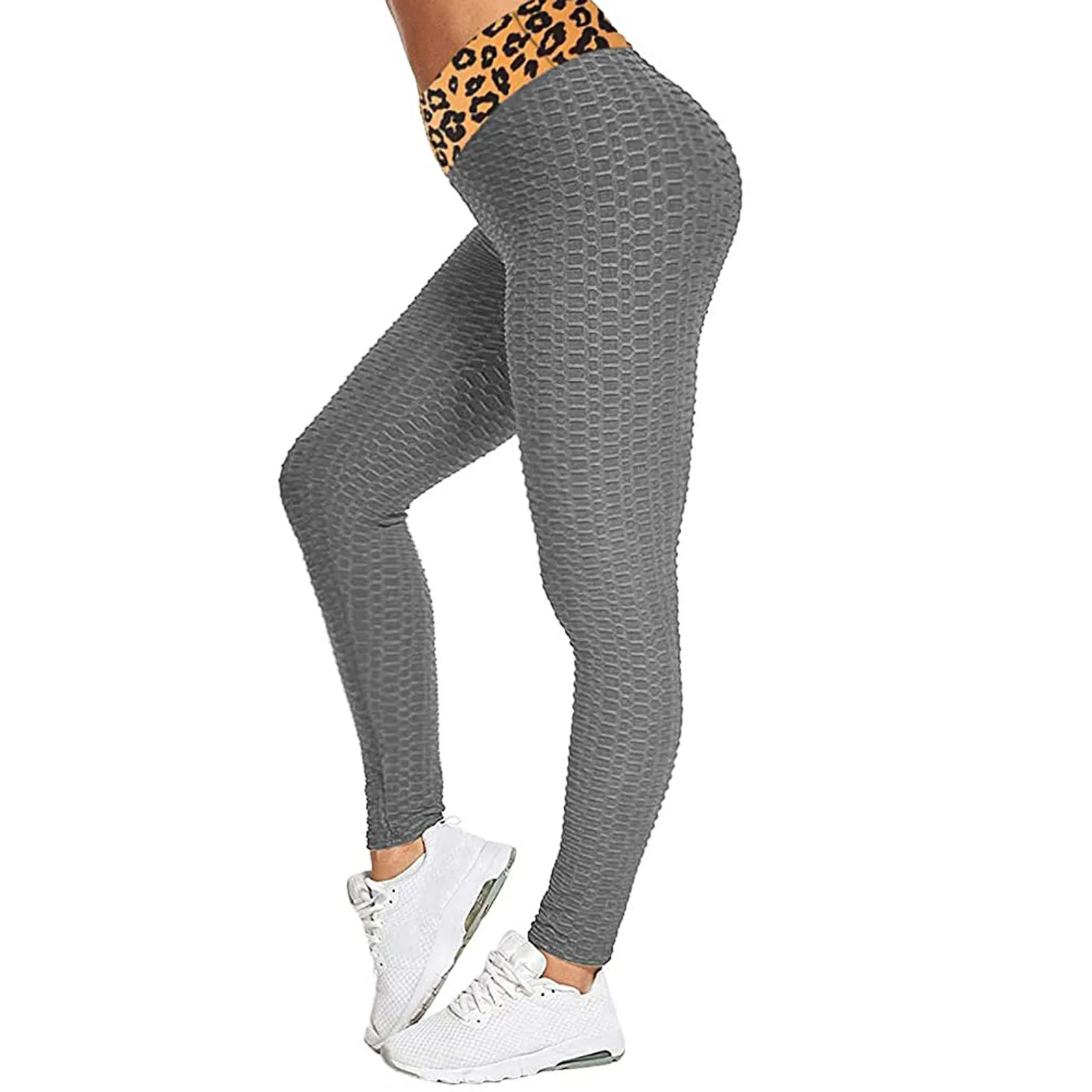 

Ishowtienda Women Fashion Print Yoga Pants Plus Size Casual High Waist Sport Pants Mallas Deporte Mujer