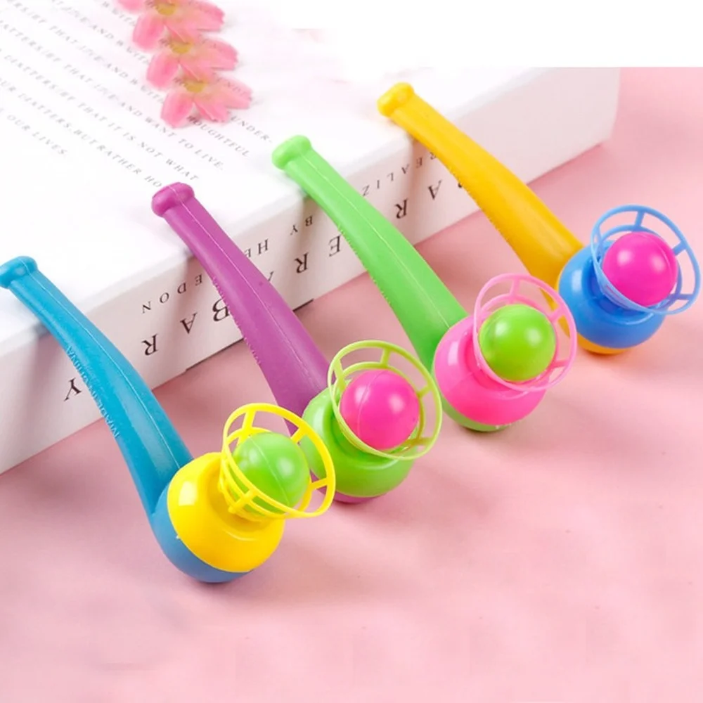 

2Pcs Plastic Kids Blow Pipe Blowing Ball Toys Outdoor Games Board Game Balance Training Learning Toys for Children Family Games