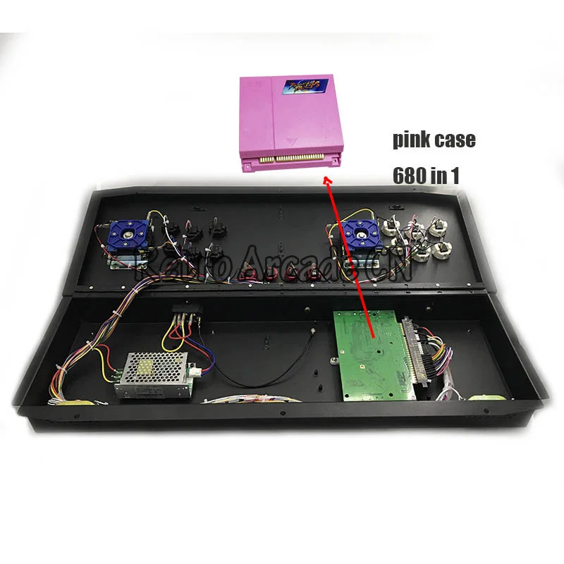 

Новинка, розовый ДЖОЙСТИК pandora's box 4S + 815 в 1, аркадный контроллер, джойстики с Jamma Mutli, игровая доска 645 в 1, коробка Pandora 4