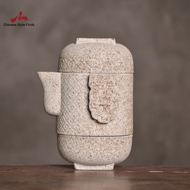 Чайный набор семейный чайник чайная чашка Gaiwan фарфоровый чайный портативный