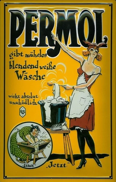 Permol Waschmittel Blechschild Schild Tin Sign
