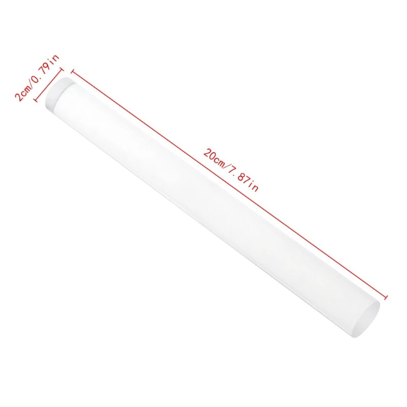 

Transparent Acrylic Solid Roll Clay Rolling Pin Fondant Baking Pastry Roller 87HB