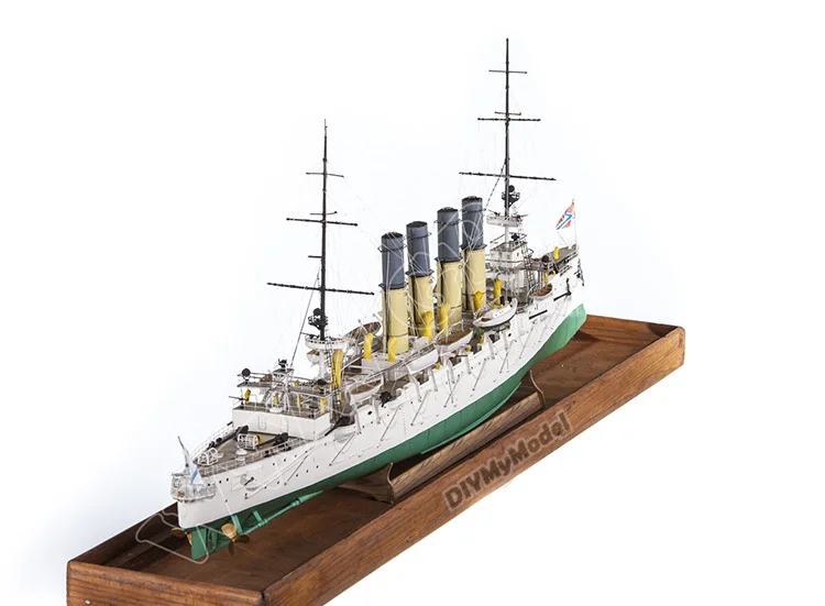 DIYMyModeI-rompecabezas de juguete hecho a mano, cruiser protector, bricolaje, artesanal, bricolaje, 1:200, regalo, utillaje de pel&iacute;cula, Rusia, Varyag-5
