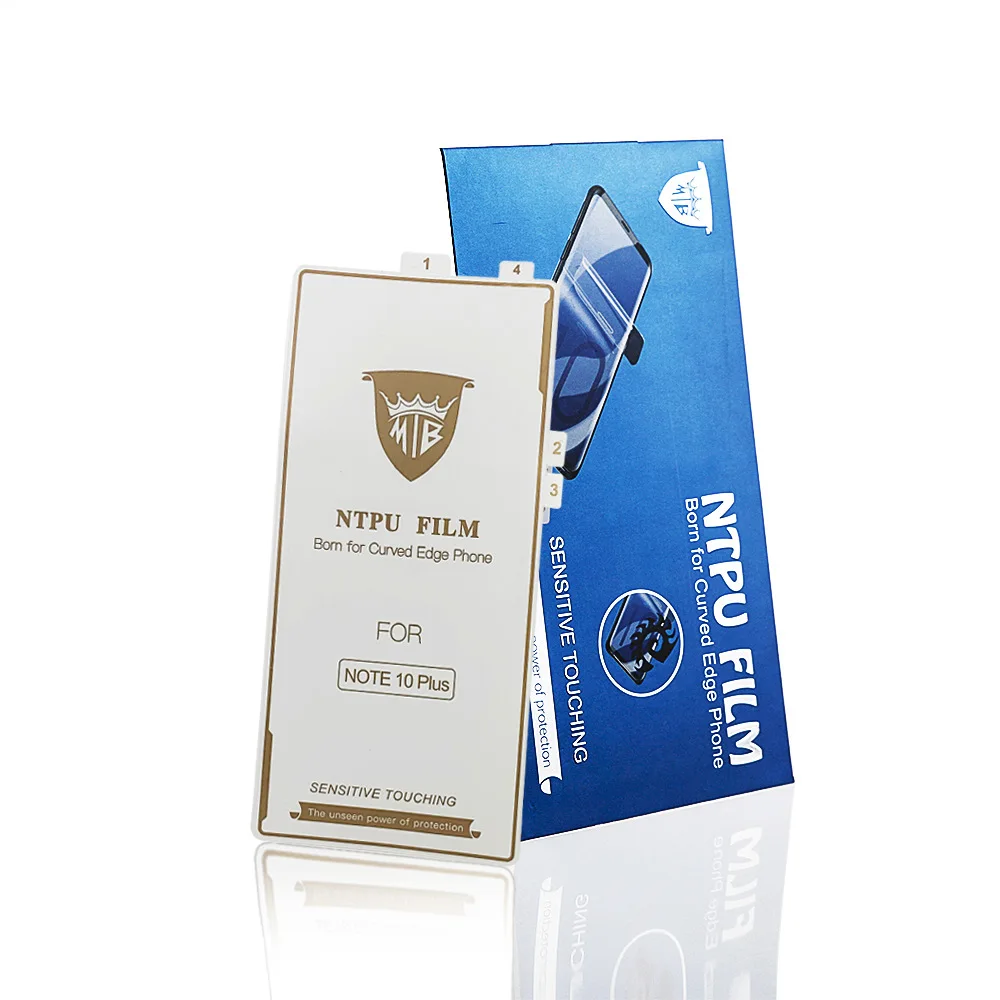 Защита экрана для samsung Galaxy Note 10 Plus мягкая Гидрогелевая пленка Pro Note10 + не стекло |