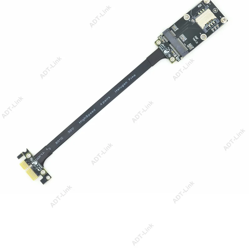 Кабель-удлинитель ADT-Link PCI express 3 0x1 на mini PCIe (minicard) | Компьютеры и офис
