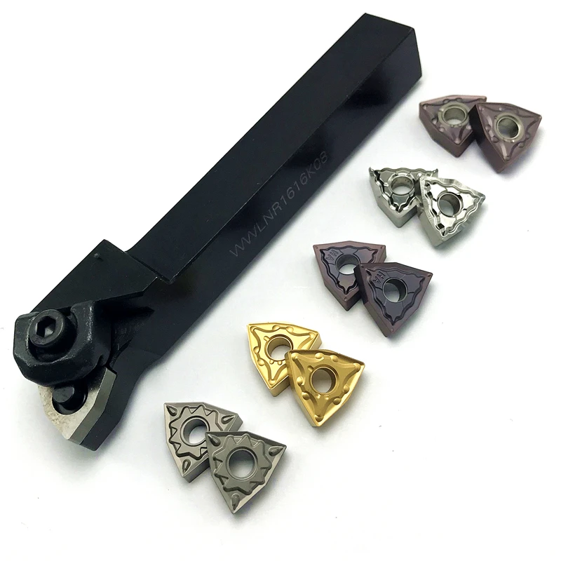 WWLNR1616H08 WWLNR2020K08 WWLNR2525M08 portaherramientas de torneado exterior para insertos de carburo WNMG080404 WNMG080408 a insertar