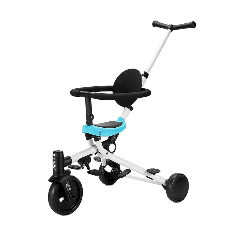 

Children's tricycle 1-6 years old baby bicycle light folding two-way trolley
