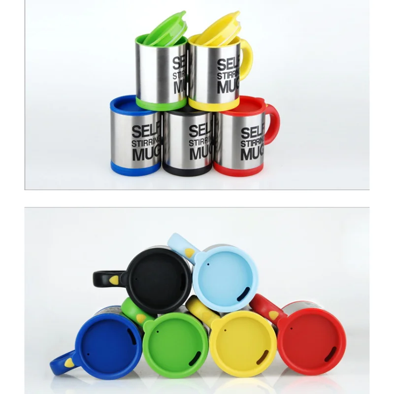 400ml Self Stir Mug Electric Automatic Mixing Spinning Stainless Steel Stirring Coffee Cup for Home Office | Дом и сад