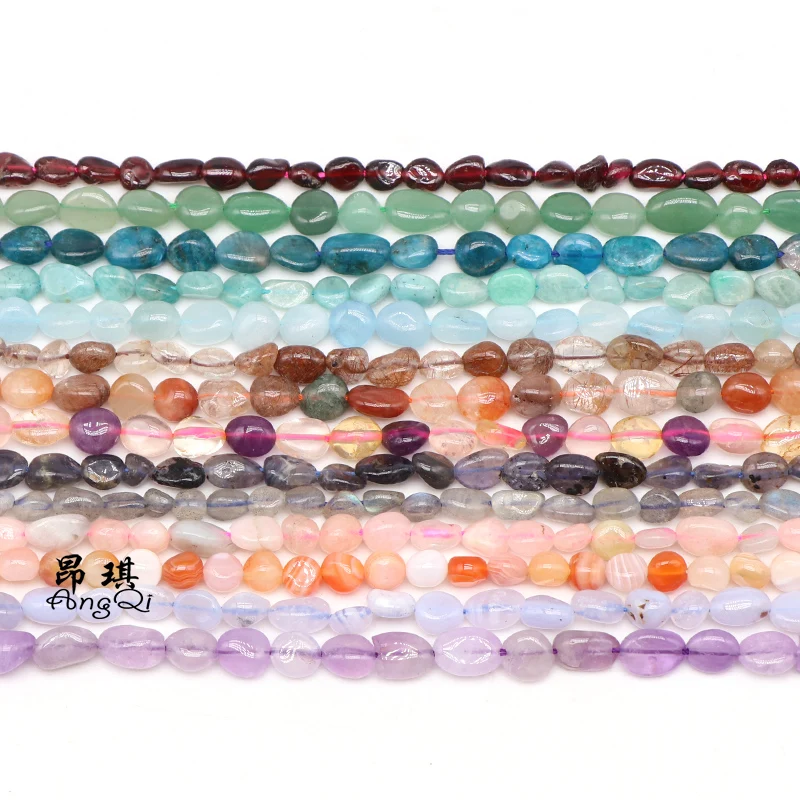 Fashion natural Jewelry amorphous Deep Blue Lapis Lazuli stones beads 6x8mm 8x10mm DIY men and women bracelet necklace | Украшения и