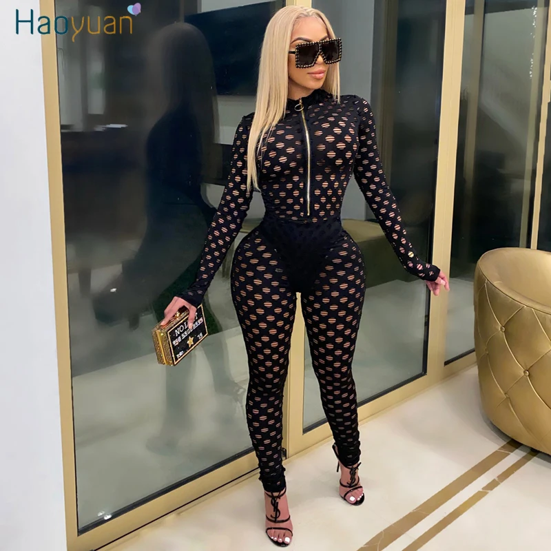 

Женский комбинезон с длинным рукавом, прозрачный комбинезон, лето 2021