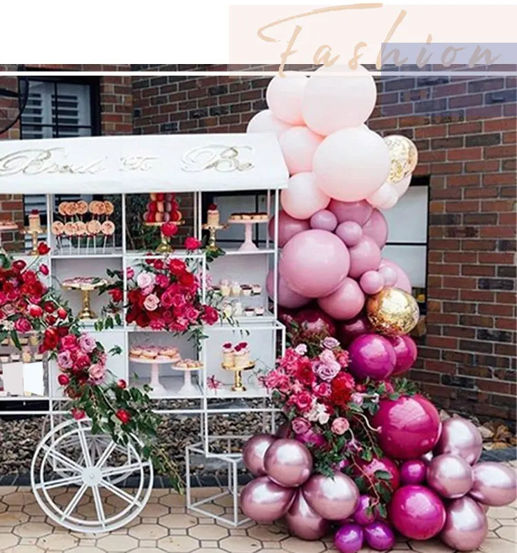 

Ins Wind Imported Birthday Decoration Fashion Rose Red Balloon Chain Package Party Balloon Decoration Supplies