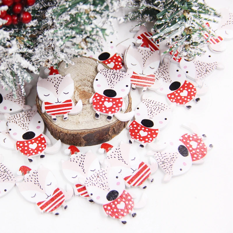 24 шт деревянный с мультяшной белкой Деревянные Подвески веревкой для