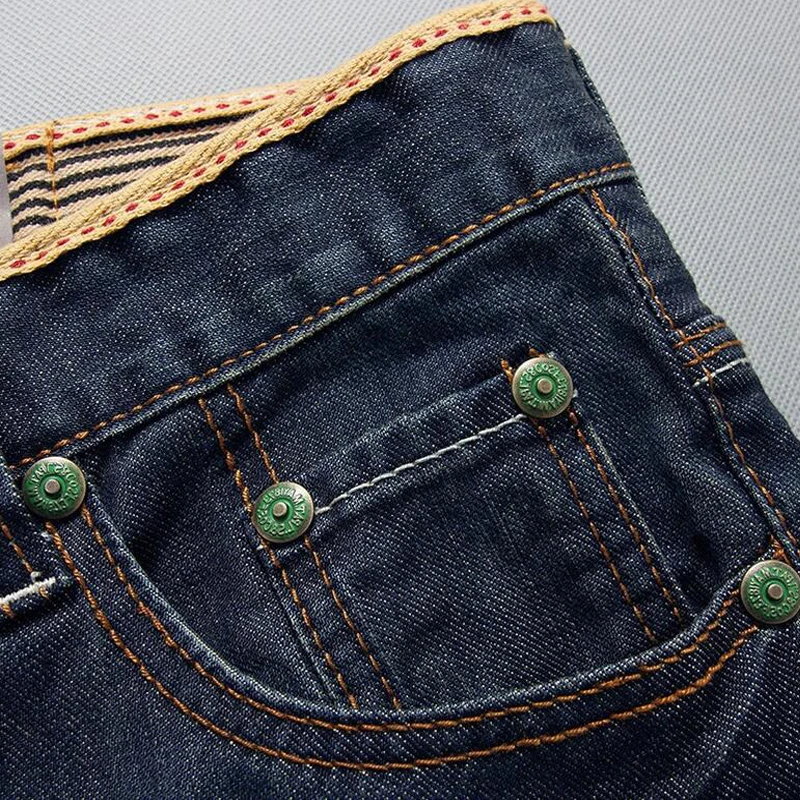 2021 классические мужские повседневные Прямые джинсы со средней посадкой длинные