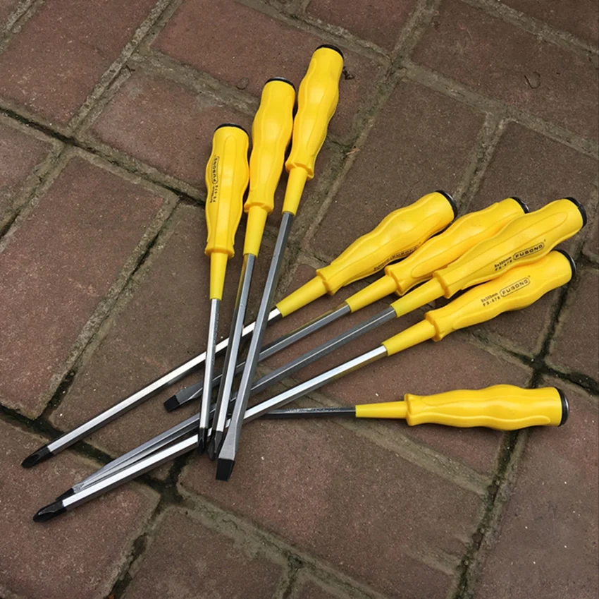 

Крепкий Магнитный Отвертка 6/8/10/12 дюйма, отвертка с шлицевыми насадками Phillips, отвертка для бытовой промышленности, ручные инструменты для ре...