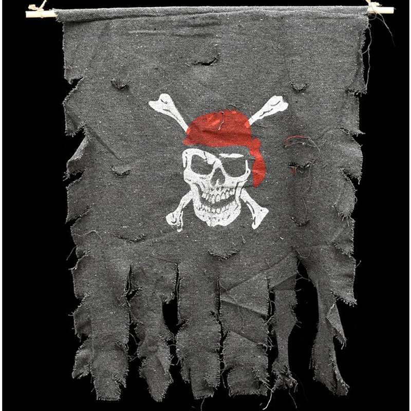 Череп скрещенные кости Пиратский Флаг Веселый Роджер флаги и баннеры сломанные