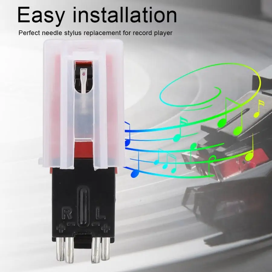 Двойной иглы стерео стилус Магнитный картридж для LP винилового проигрывателя USB