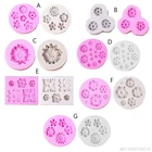 Силиконовые мини-формы для торта, помадки, из смолы, розами, цветочные молды, ромашки, маленькие цветочные молды, художественные инструменты, D09 20, Прямая поставка