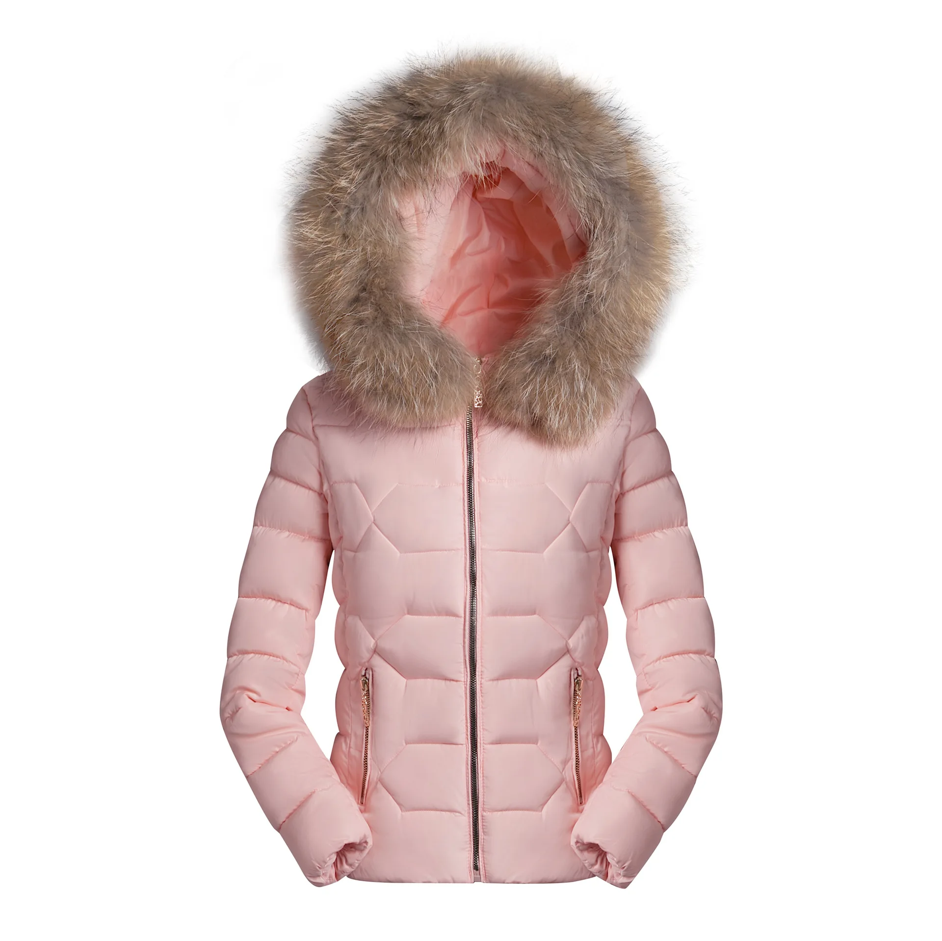 

2020 autumn winter women s bubble coats jacket hooded fur collar windproof warm parkas fashion mujer cloth plus size silver grey
