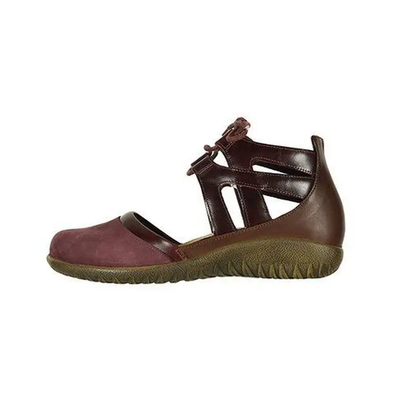 Женские туфли лодочки на низком каблуке сандалии гладиаторы с круглым носком