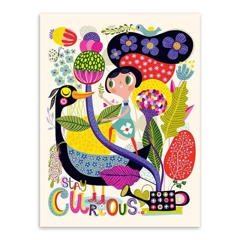 Новый фон для дивана с изображением милого мультяшного животного оленя лошади