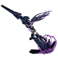 34cm black rock shooter insane rampage cannon 18 scale painted pvc action figure japanese anime brs collectible model toys doll