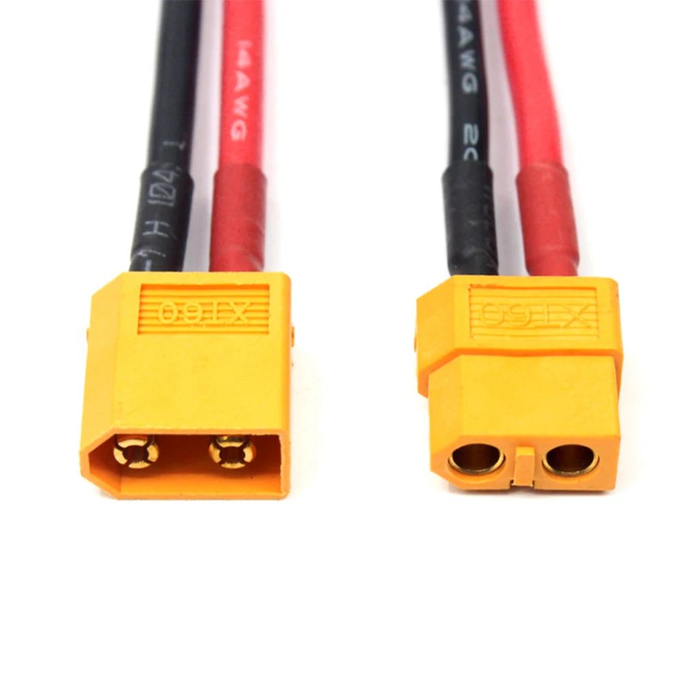 

1Pair 14 AWG XT60 Battery Male and Female Connector Cable