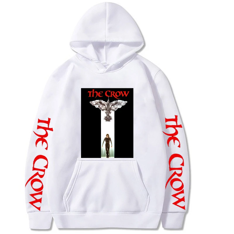 

Men's Long Sleeve Fashion Hoodie The Crow Print Sweatshirt Men's Casual Hooded Sportswear Men's Spring Comfortable Hoodie