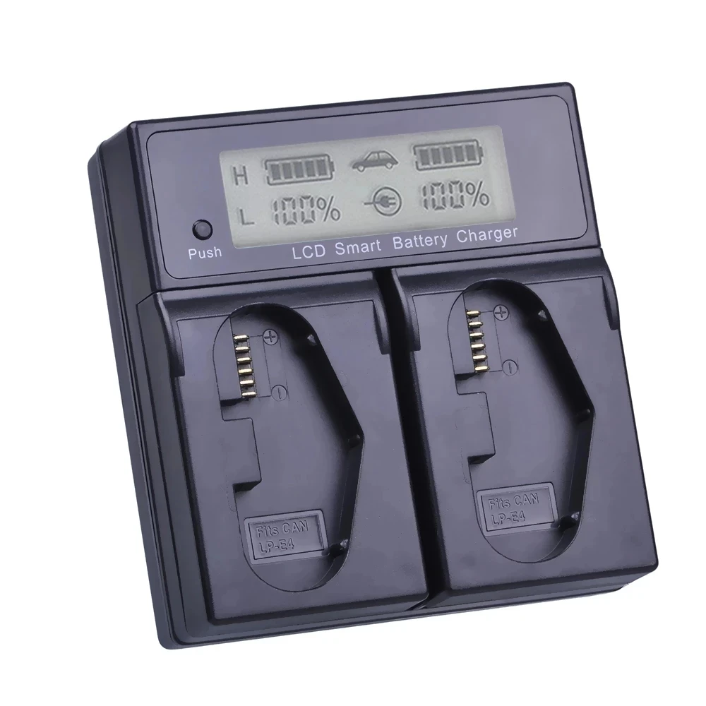 3000mAh LP E4 LP-E4 E4N Camera Li-ion Battery+Dual Charger for Canon EOS 1D Mark III EOS-1D IV 1Ds | Электроника