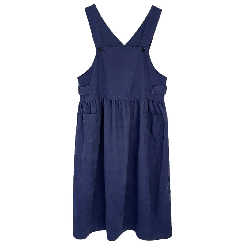 Платье женское вельветовое средней длины винтажный Повседневный длинный