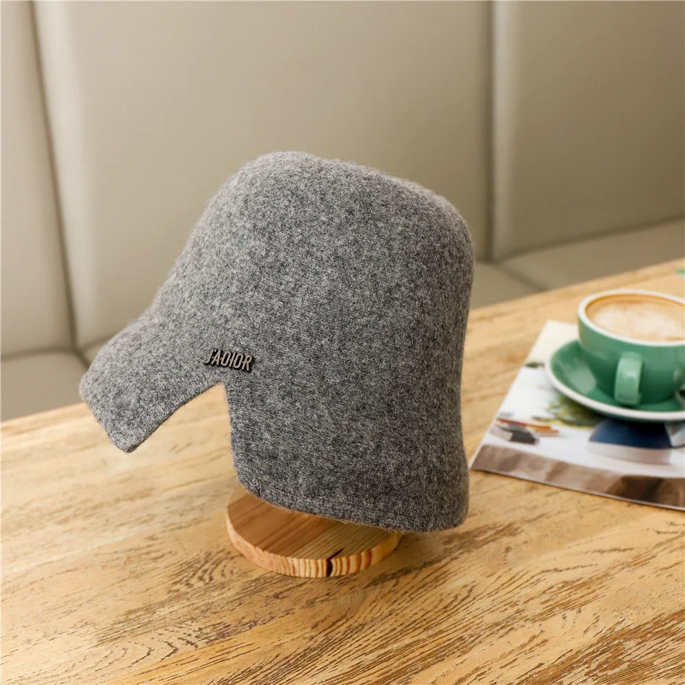 Сезон осень зима Шерстяная Рыбацкая шляпа Универсальная головка вокруг показать