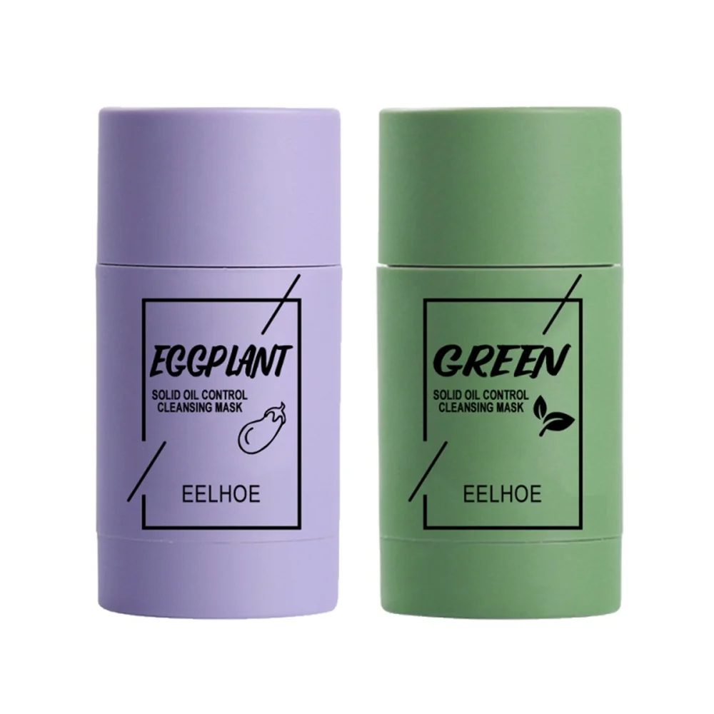 

Green Tea Cleansing Mask Purifying Clay Stick Mask Oil Control Skin Care Anti-Acne Whitening Moisturizing Face Mud Mask