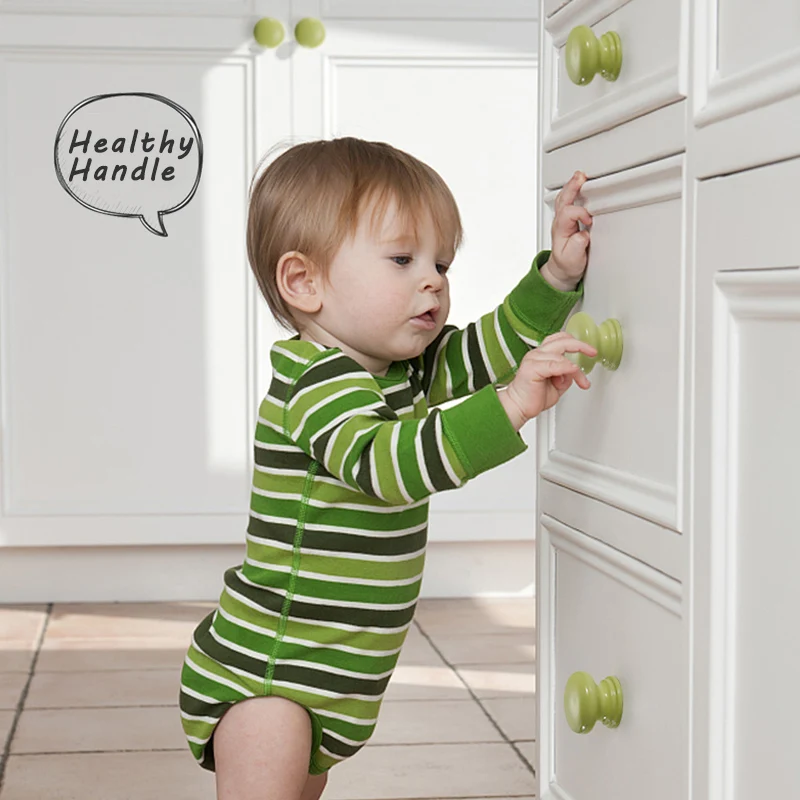 WV красочные деревянные ручки для шкафа и детской комнаты украшения ящика мебели |