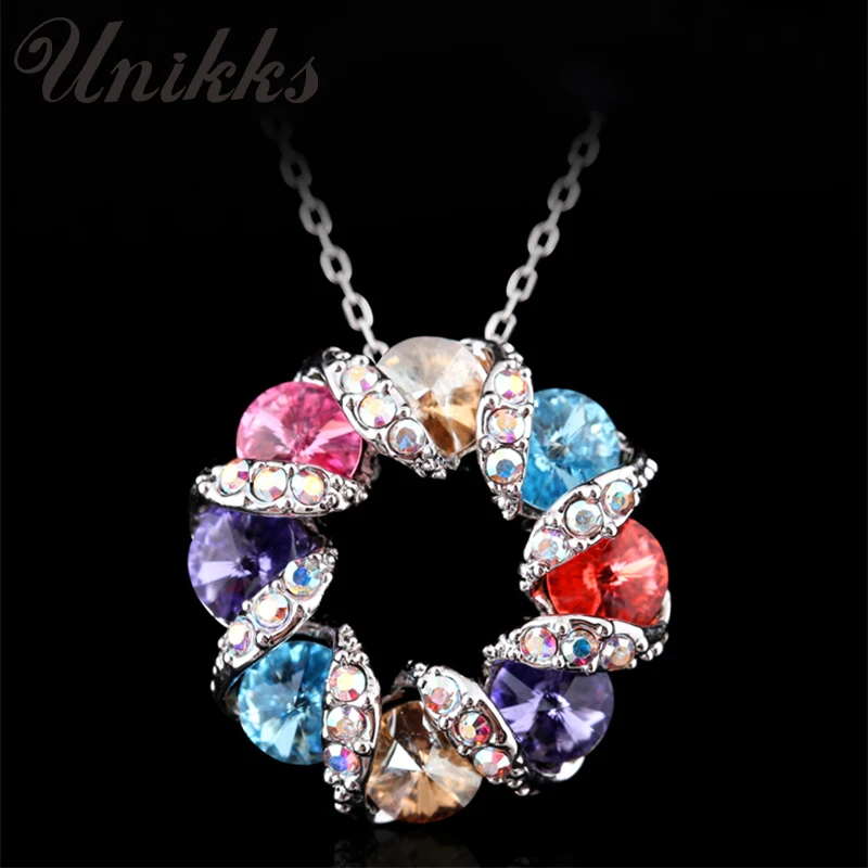 

French eternal fashion clavicle chain female pendant Ferris wheel 925 sterling silver necklace Valentine's Day gift