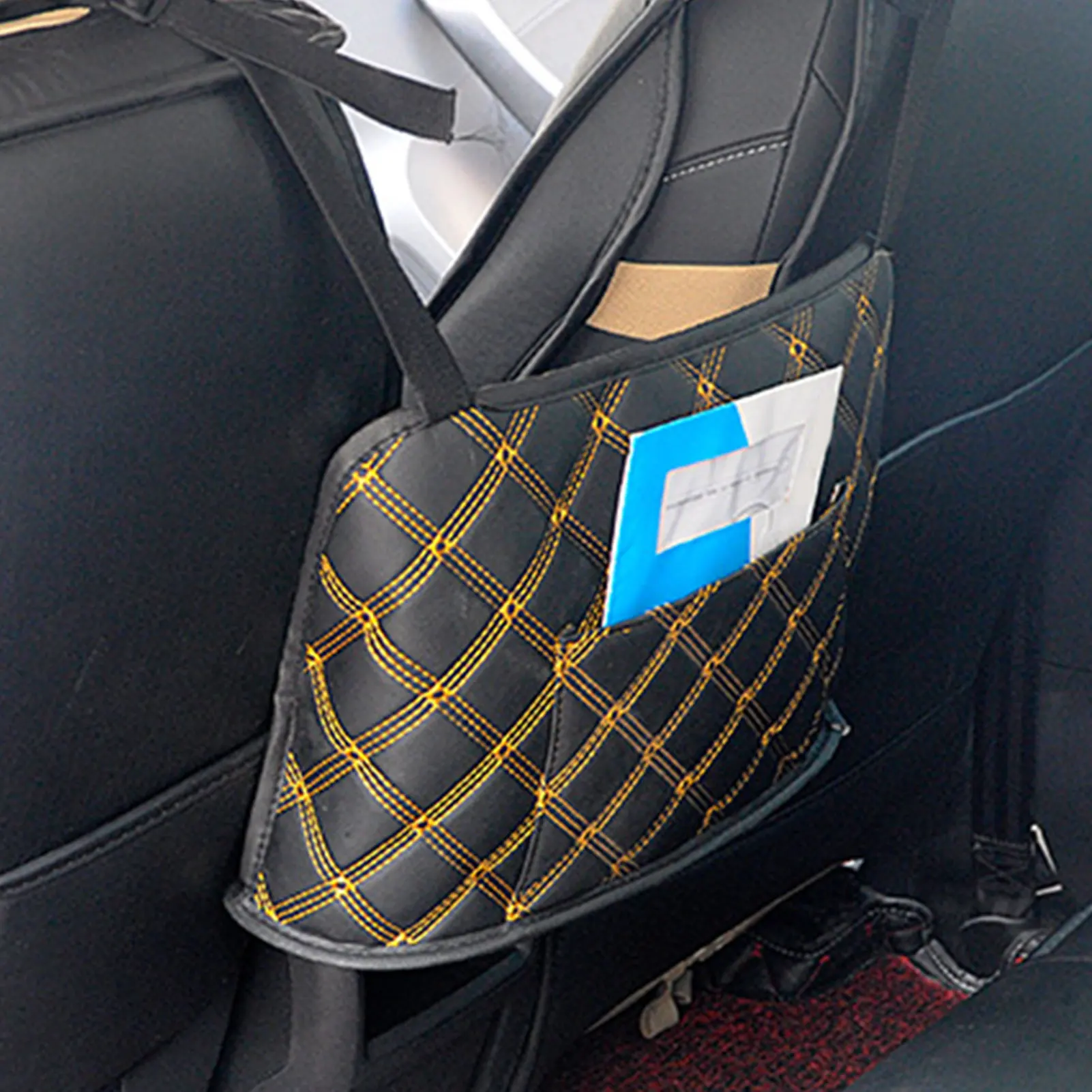 

Car Net Pocket Handbag Holder Organizer Seat Side Storage Mesh Net Bag Car Net Pocket Handbag Holder Stowing Tidying