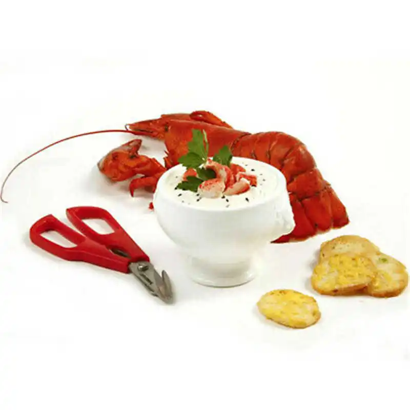 

Curved Lobster Shears Snip Shells Kitchen Tool Seafood Scissors Fish Shrimp Crab