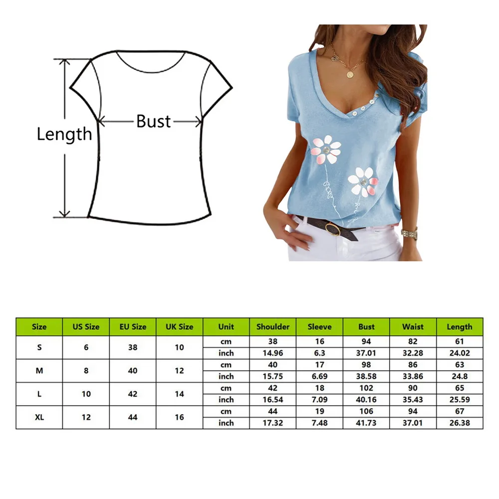 

2021 Summer Tee Shirt Women Round Neck Short Sleeve Casual Flower Print Vintage Tops Pullover Female Elegant Streetwear T-shirts