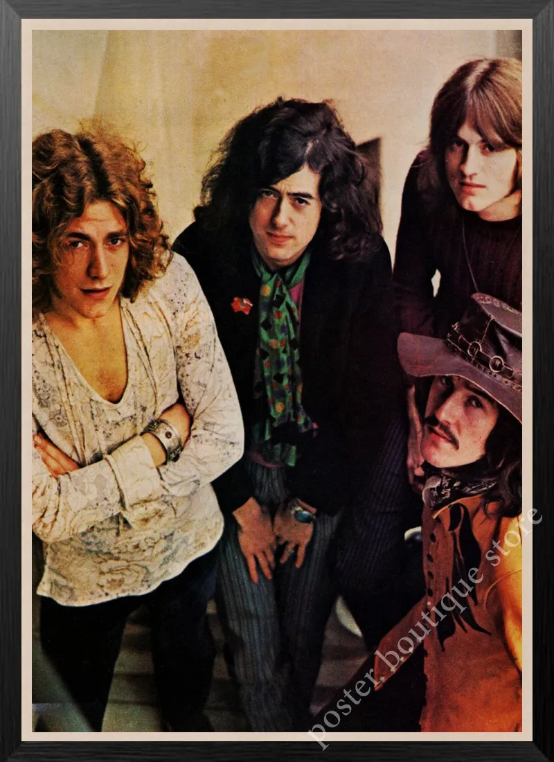 23 Светодиодный плакат Zeppelin Rock Music, Jimmy Page, rober Plant, винтажный домашний декор, настенные наклейки, 9 процентов/5 - Цвет: 23