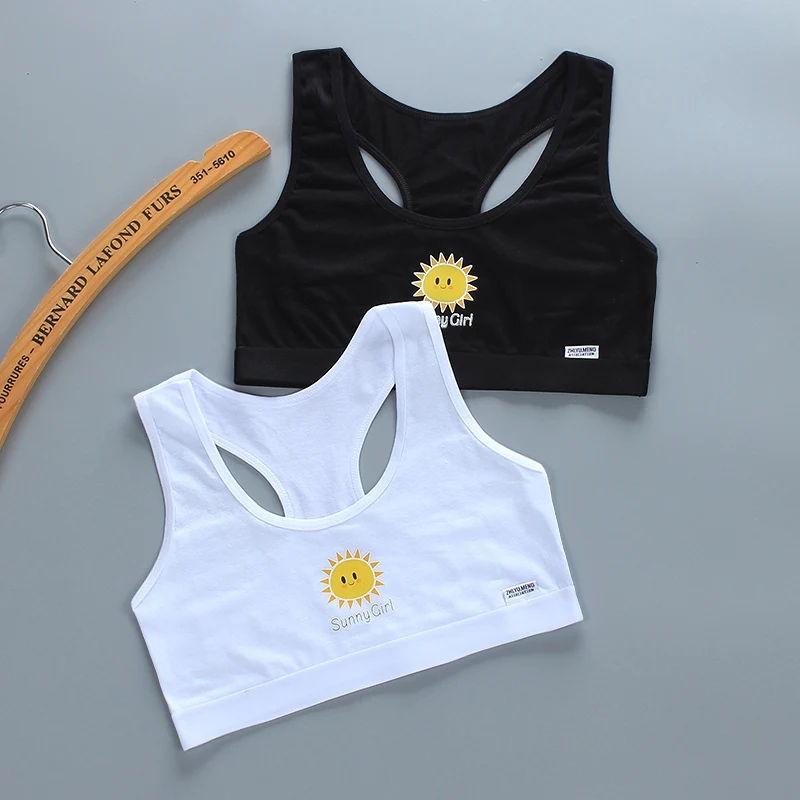 

Girl Bra Teen Underwear for Kids Girls Bras Baby Young Hipster Training Lingerie vest Cotton Children 12 Years summer