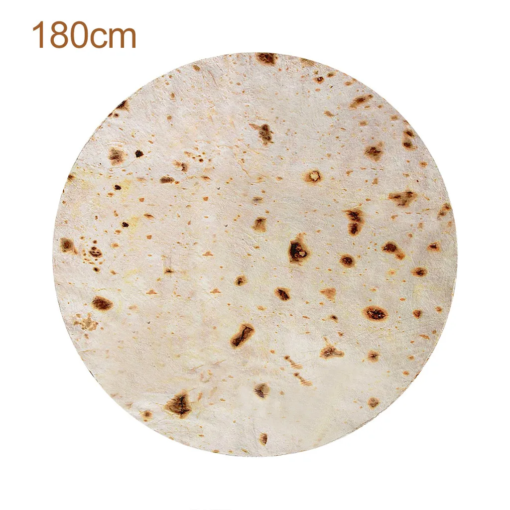 Натуральное домашнее одеяло Burito Tortilla комфортное для еды превосходное круглое