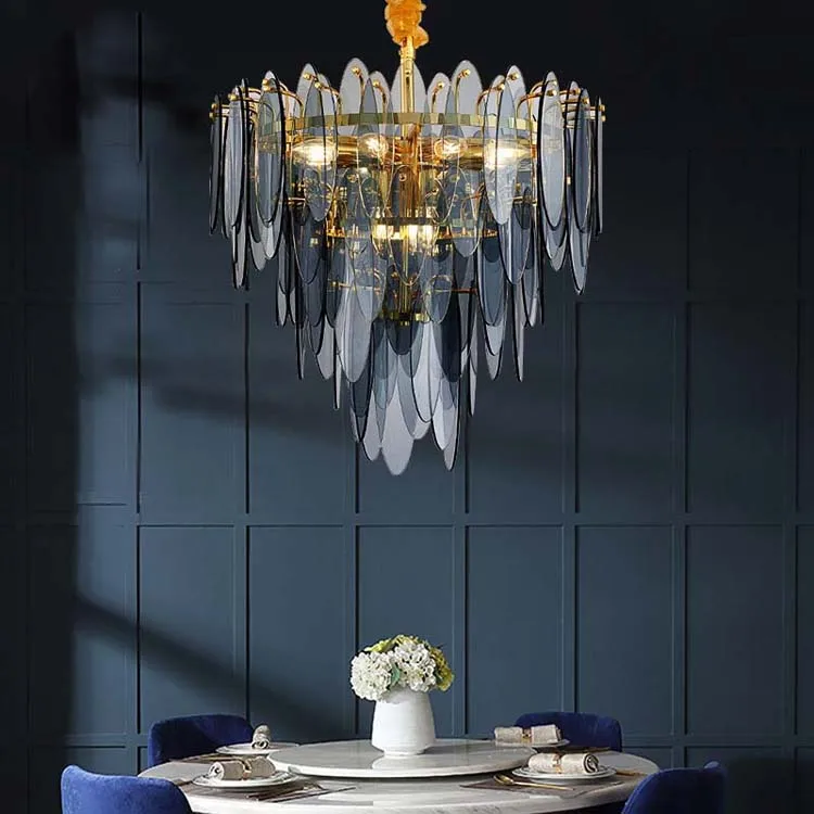 

Modern American new pattern Pendant Lamp Led Hanging Lighting Fixture Living Bedroom Room Indoor Decoration furniture iron art