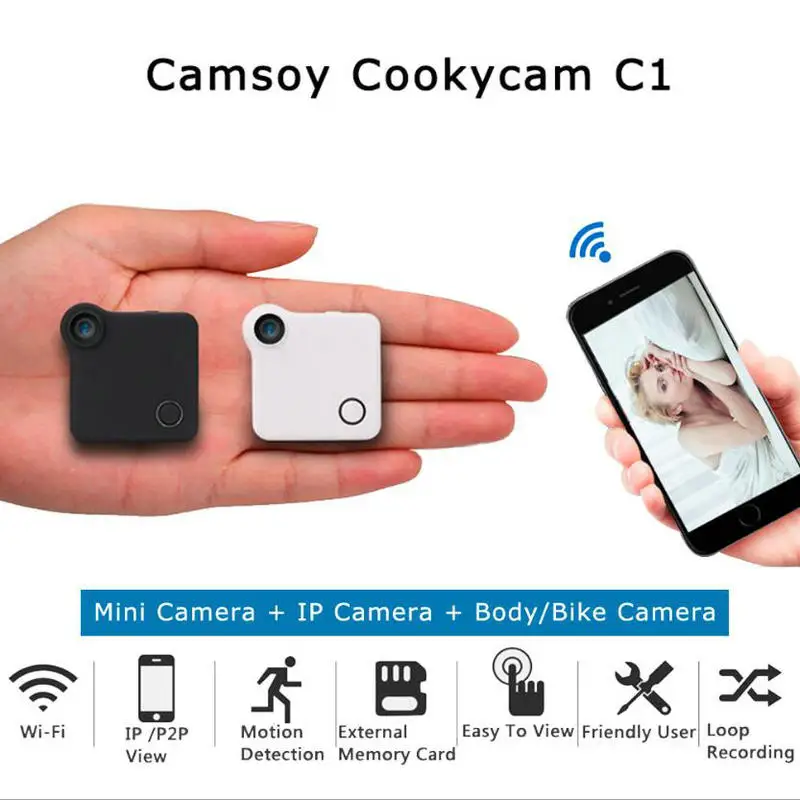 C1 Cookycam Wi-Fi мини-камера Магнитная видеокамера датчик движения P2P IP веб-камера DV DVR HD
