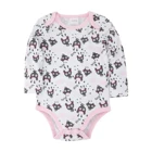 Kavkasкомбинезон для маленьких девочек; Комбинезон с круглым вырезом; Сезон весна-осень; Детское боди с длинными рукавами и принтом птицы; barboteuse bb fille