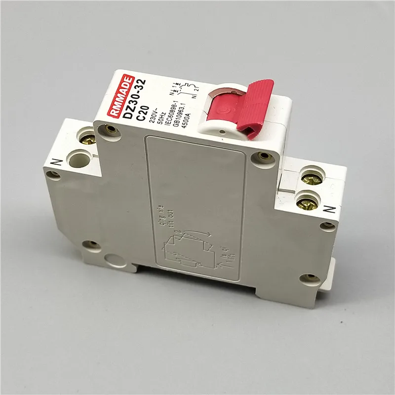 Новинка 1 шт. Мини автоматический выключатель TPN DPN 1P + N MCB 10A 16A 20A 25A
