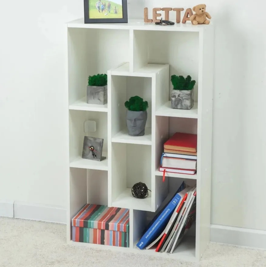 Белые полки для самостоятельной сборки 8 элементов органайзер хранения в шкафу