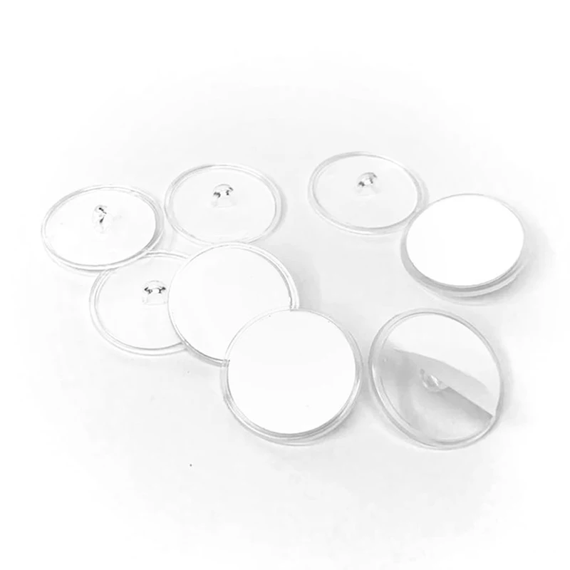 

5*Ceiling Transparent Strong Hook Self Adhesive Christmas Seamless Hanging Flag Hooks Round Small Disc Wall Storage Organization