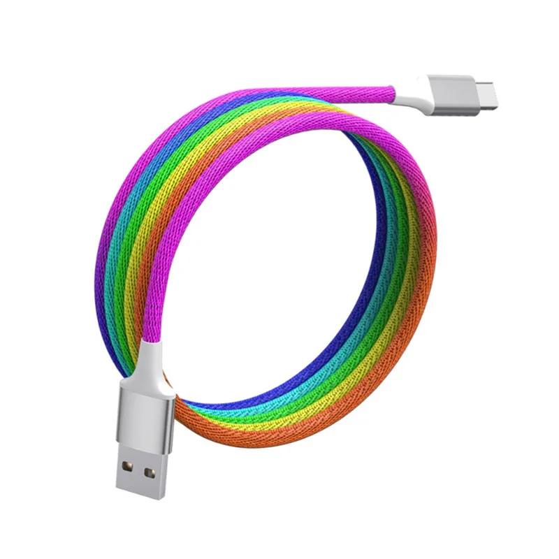 Кабель 5А типа C с нейлоновой оплеткой USB для быстрой зарядки и синхронизации