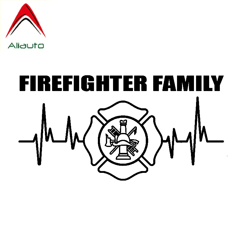 

Аксессуары для автомобиля Aliauto креативные автомобильные Стикеры, пожарная семья с пожарными, автомобильные аксессуары, ПВХ наклейка для Honda...