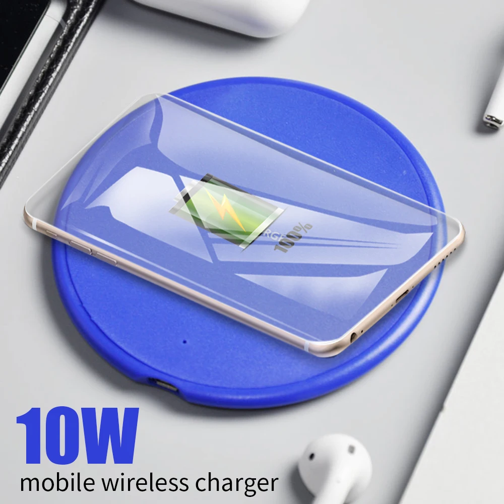 Универсальный 10 Вт беспроводной зарядный коврик для мобильного телефона